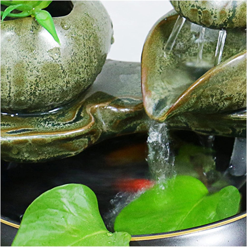 Tabletop Fountains Tabletop Fountain Waterfall Fountain Desktop Small Fish Tank Decorations Home Living Room Tea Table Tv Cabinet Decorations Zen Meditation Indoor Waterf