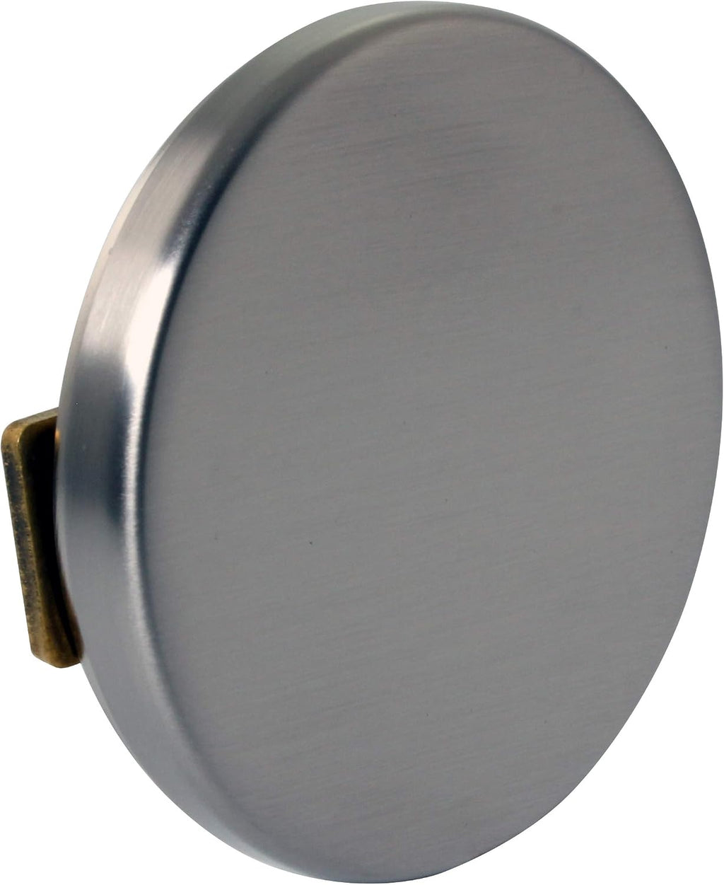 Westbrass A325H-07 14' Brass Bath Waste & Overflow Assembly with European Tip-Toe Drain Plug and Illusionary Faceplate, Satin Nickel