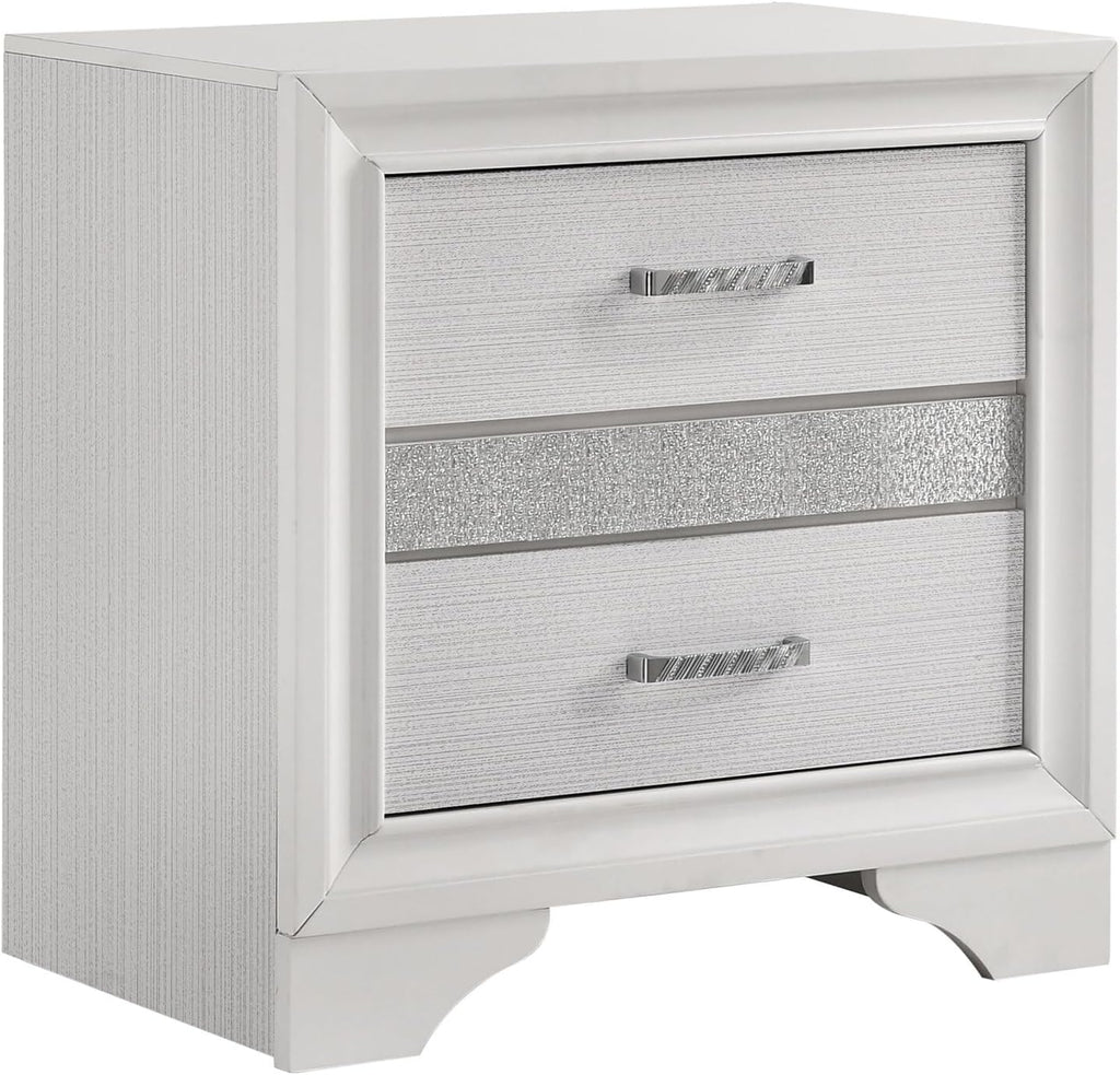 HomeStock Naturally Nice 5-Piece Eastern King Bedroom Set White