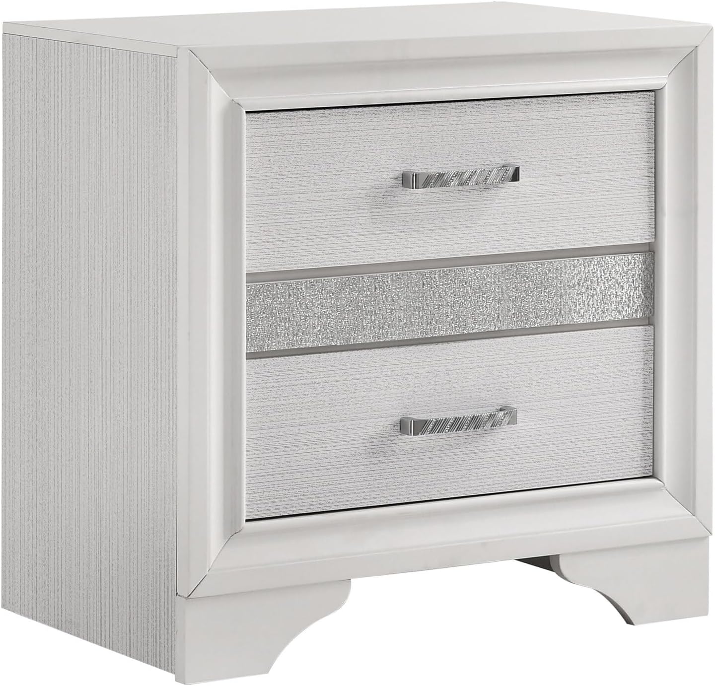 HomeStock Naturally Nice 5-Piece Eastern King Bedroom Set White