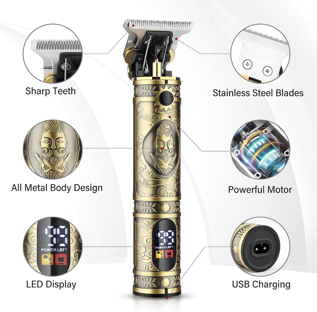 GSKY Hair Clippers for Men Professional,Beard Trimmer Kits & Sets, Cordless Mens Hair Trimmer