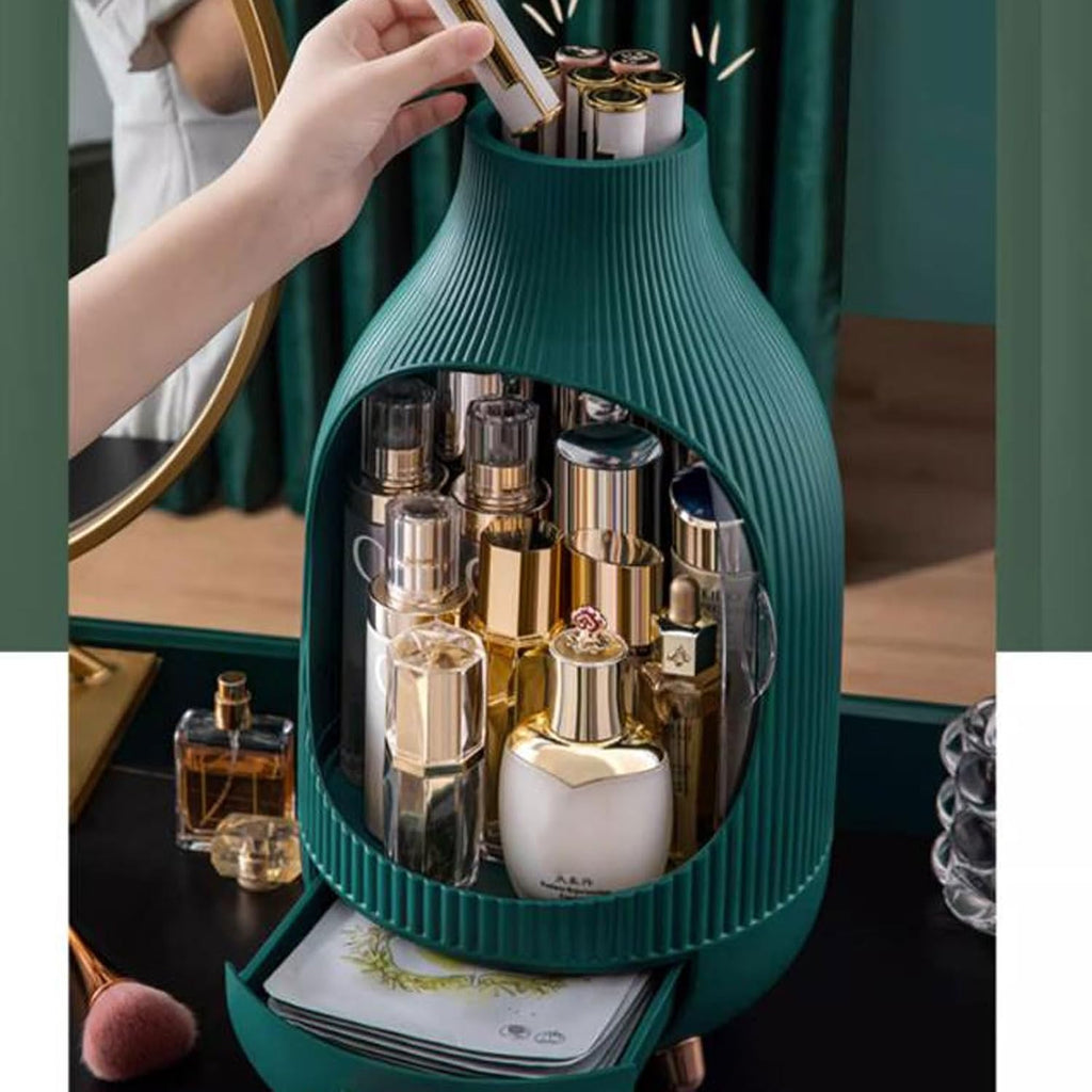 Makeup Box Makeup Organizer,Bathroom Counter Organizer, Modern Jewelry and Cosmetic Display Cases ,Make Up Organizer Stands for Bathroom, Dresser, Vanity Accessories and Countertop Cosmetics and Perfu