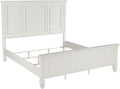 Coaster Home Furnishings Sandy Beach Coastal 5-Piece Bedroom Set Eastern King Size Panel Bed Frame 63-inch Headboard Cream White 201301KEN-S5