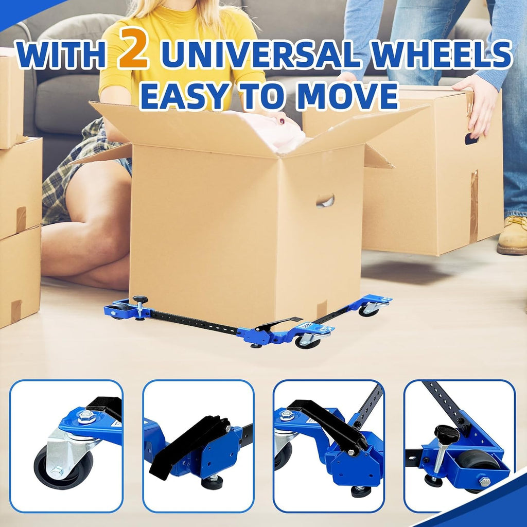 SoonTools Mobile Base with Swivel Wheels, Adjustable Heavy Duty Mobile Base, 700 lbs Capacity，Industrial Rolling Tool Stand for Large Tools, Machines, Bandsaw, Power Tools