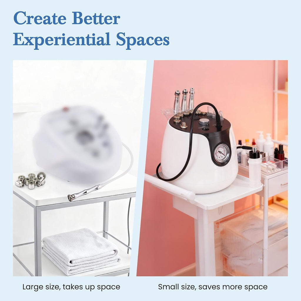 UNOISETION 3-in-1 Diamond Microdermabrasion Machine, 65-68cmHg Suction Power Professional Dermabrasion Machine for Beauty Salon Esthetician, 12 Replaceable Tips, Suitable for All Skin Types