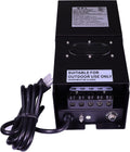 Best Pro Lighting 300W Watt Transformer Low Voltage Landscape Multi Tap 120 Volt AC to 12-15 Volt - Lighting Indoor/Outdoor Weatherproof Power Pack w Digital Timer Photocell Sensor - Black Metal Case