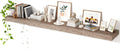Axeman 72Inch Floating Shelves for Wall, Rustic Wood Shelves for Bedroom, Bathroom, Kitchen, Hanging Wall Mounted Shelf with Invisible Brackets for Books Decor, Set of 1, Grey