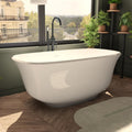 Elegance 67 in. L x 31-1/4 in. W x 23-3/4 in. H Freestanding Acrylic Bathtub, Oil Rubbed Bronze Drain