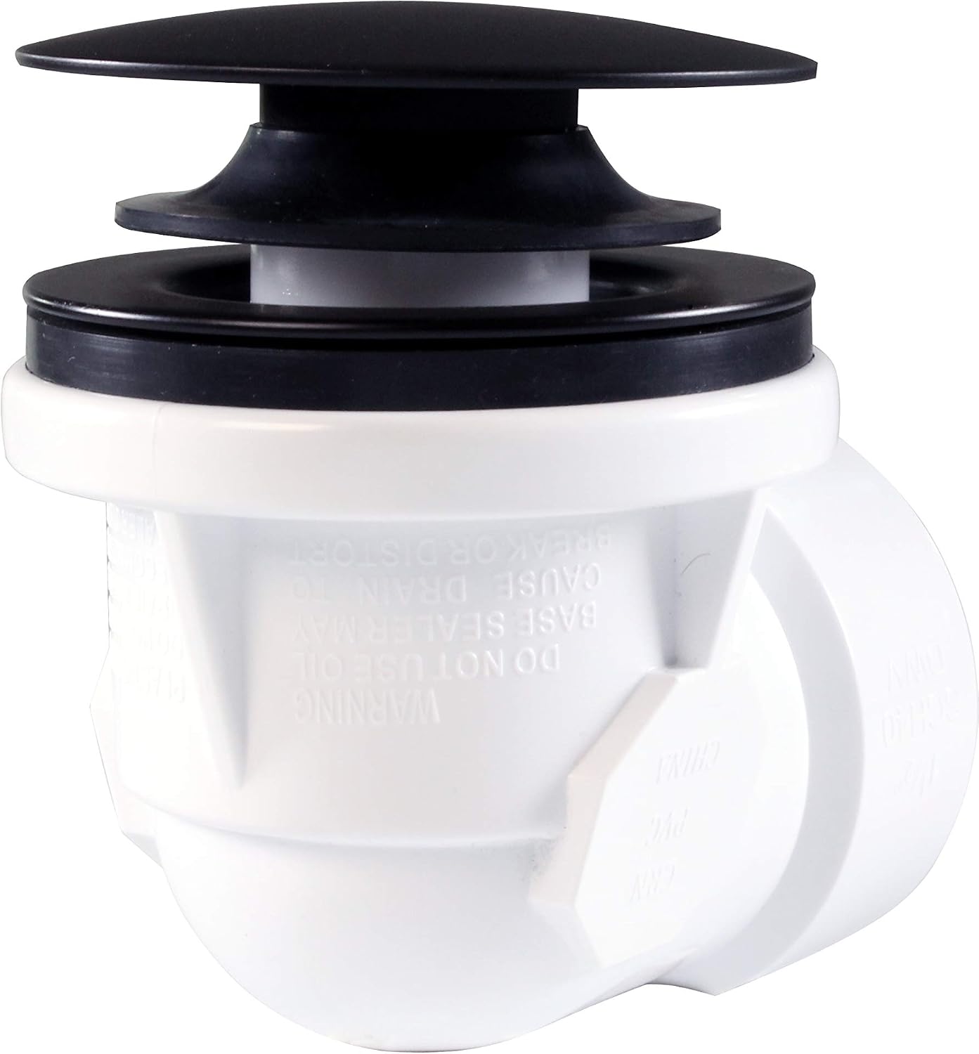 Westbrass D493244LD-4-12 19' Bath Waste Assembly with Tip-Toe Drain Plug and Linear Overflow Faceplate - SCH. 40 PVC, Oil Rubbed Bronze (4-Pack)
