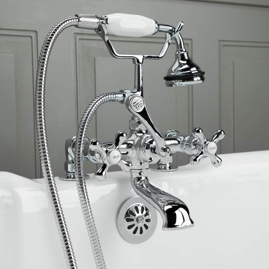 Vintage Tub & Bath Deck Mount Tub Faucet Set