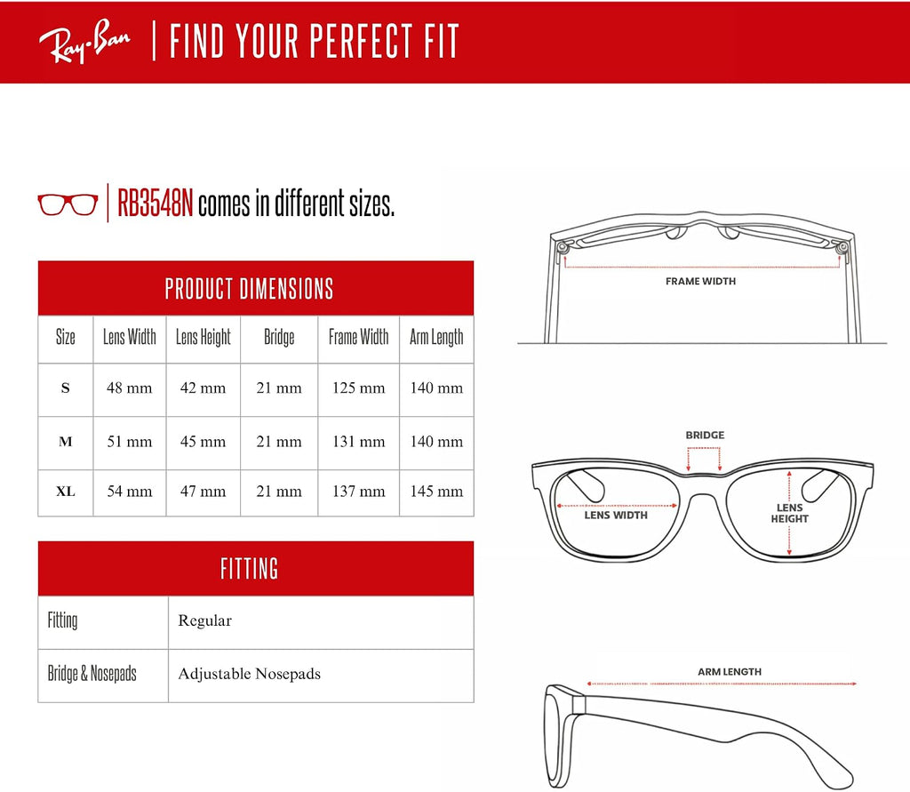 Ray-Ban RB3548N Hexagonal Sunglasses For Men For Women +BUNDLE with ACCESSORY EYEWEAR KIT