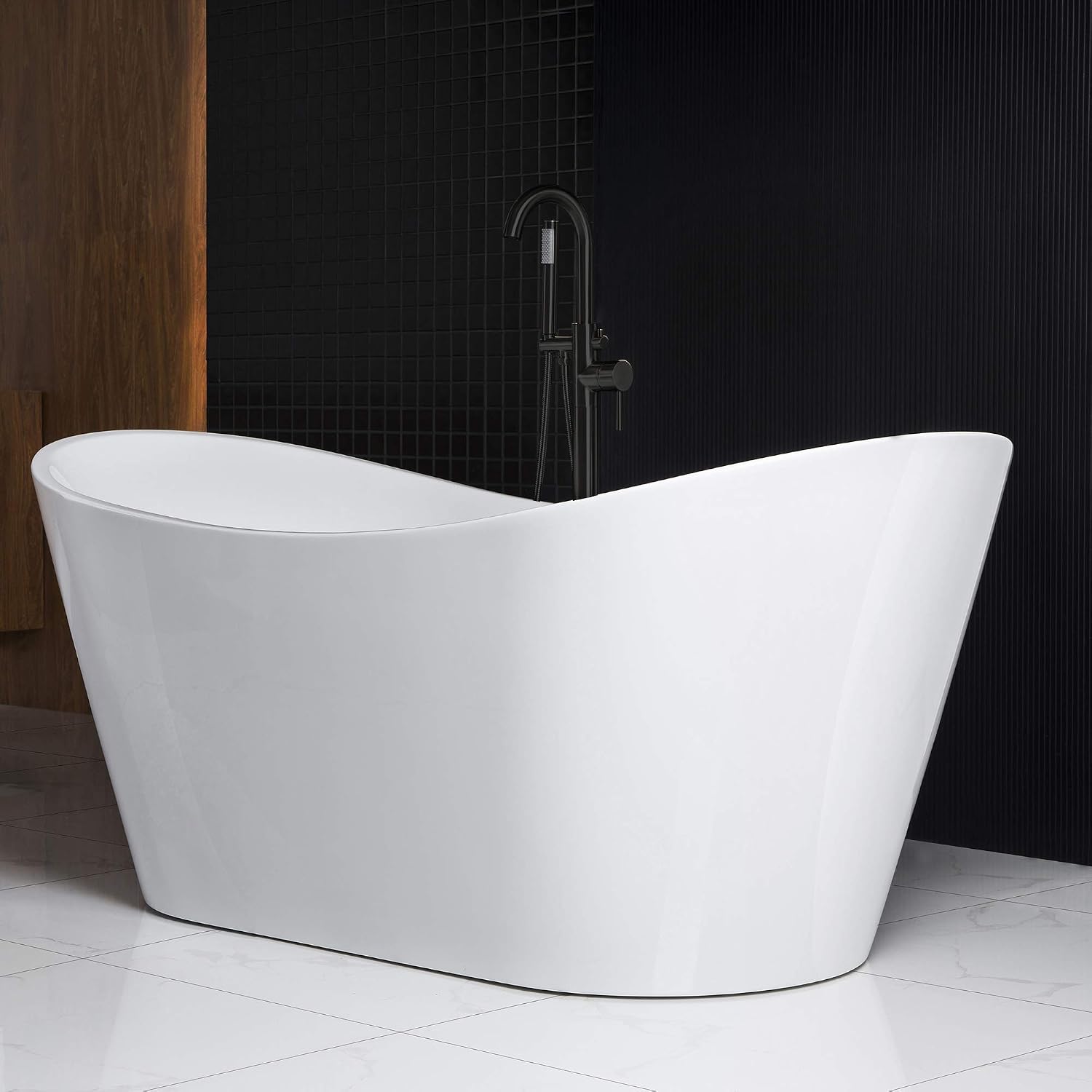 WOODBRIDGE BTA1515-ORB-Drain-&O Bathtub, Oil-Rubbed Bronze