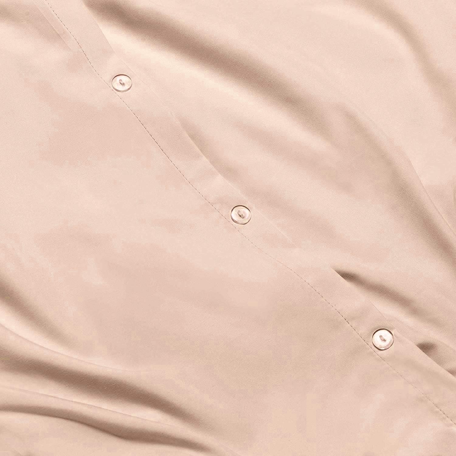 4 Piece Bed in a Bag Set 100% Cotton 1000 Thread Count Duvet Cover Pillow Shams & Fitted Sheet with Extra Deep Pocket Soft Bedding(Queen Size, Blush)