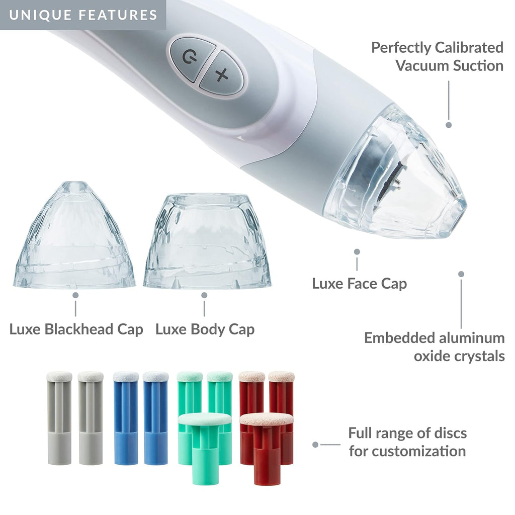 PMD Beauty Personal Microderm Elite Pro - At-Home Use, Facial Exfoliator Tool, Microdermabrasion Machine Kit for Face and Body Skincare