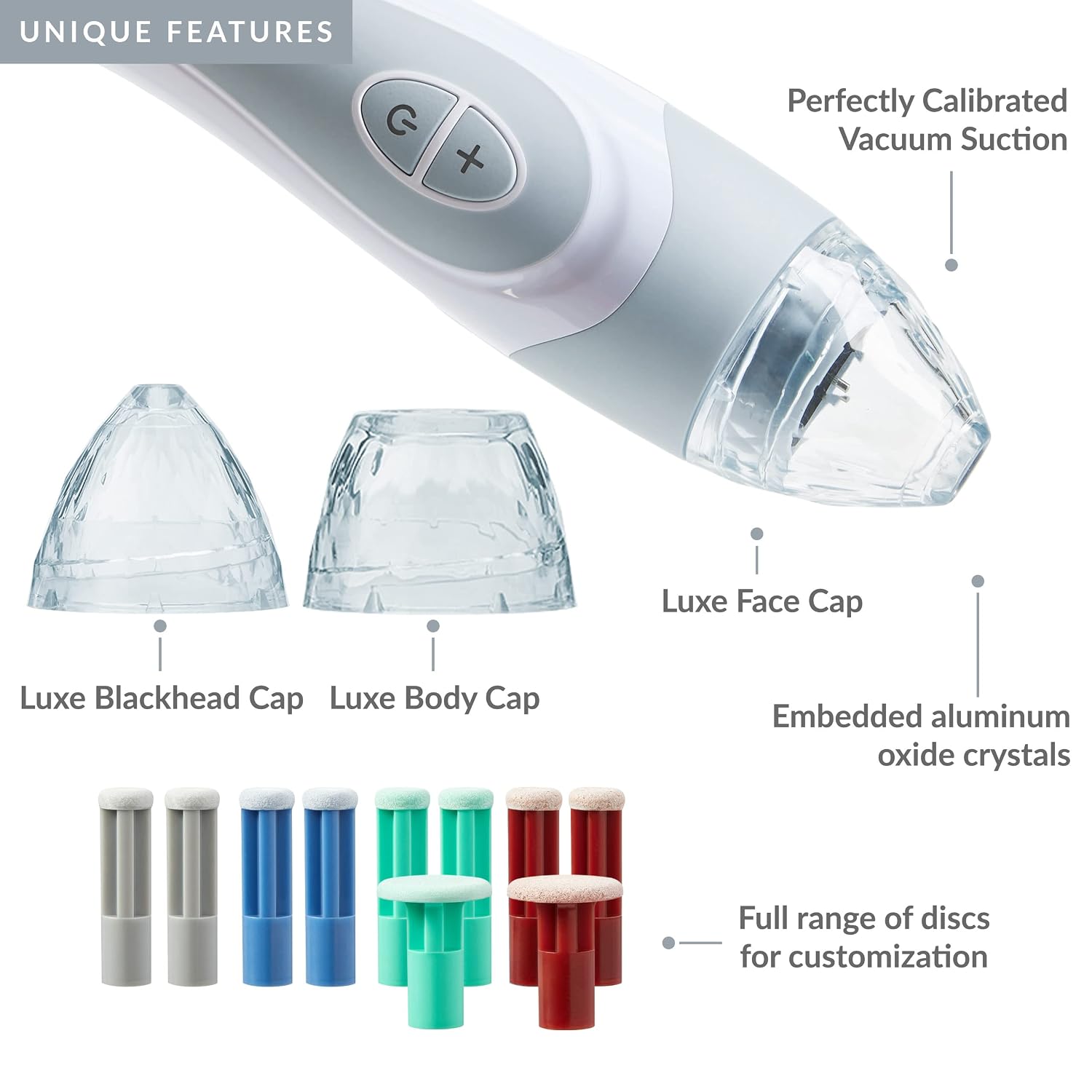 PMD Beauty Personal Microderm Elite Pro - At-Home Use, Facial Exfoliator Tool, Microdermabrasion Machine Kit for Face and Body Skincare