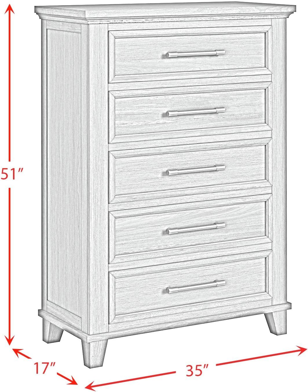 Picket House Furnishings Henrik King Storage 5PC Bedroom Set in Ivory
