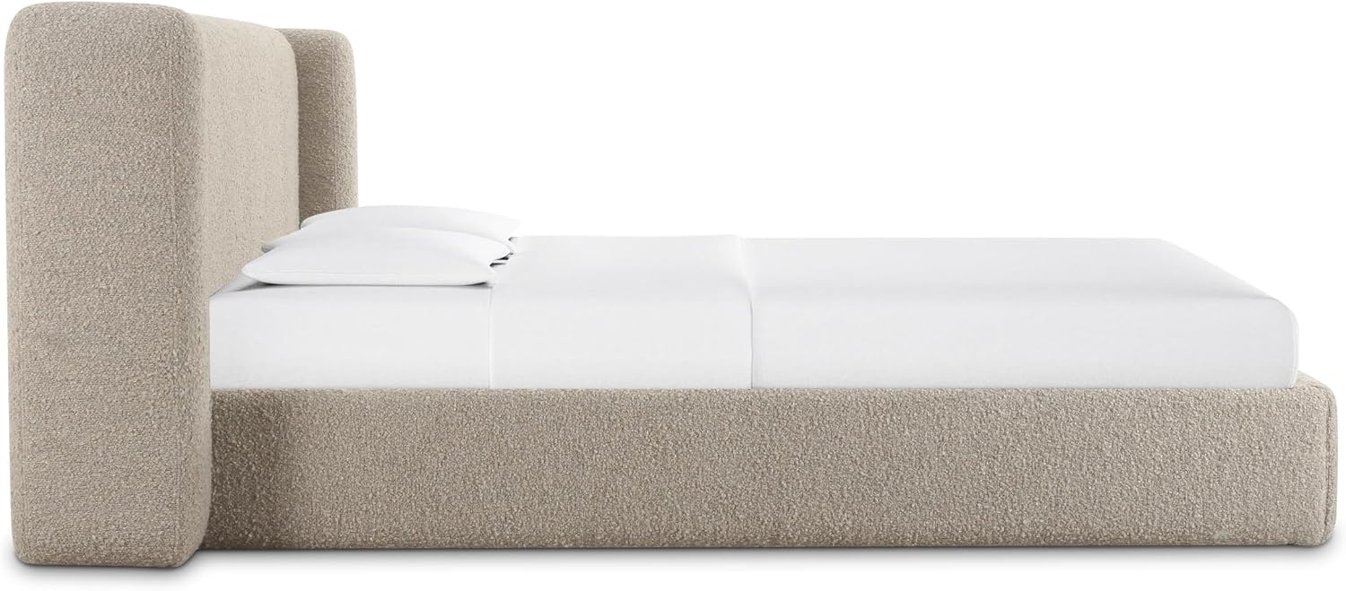 Tov Furniture Babette Tan Boucle Queen Bed