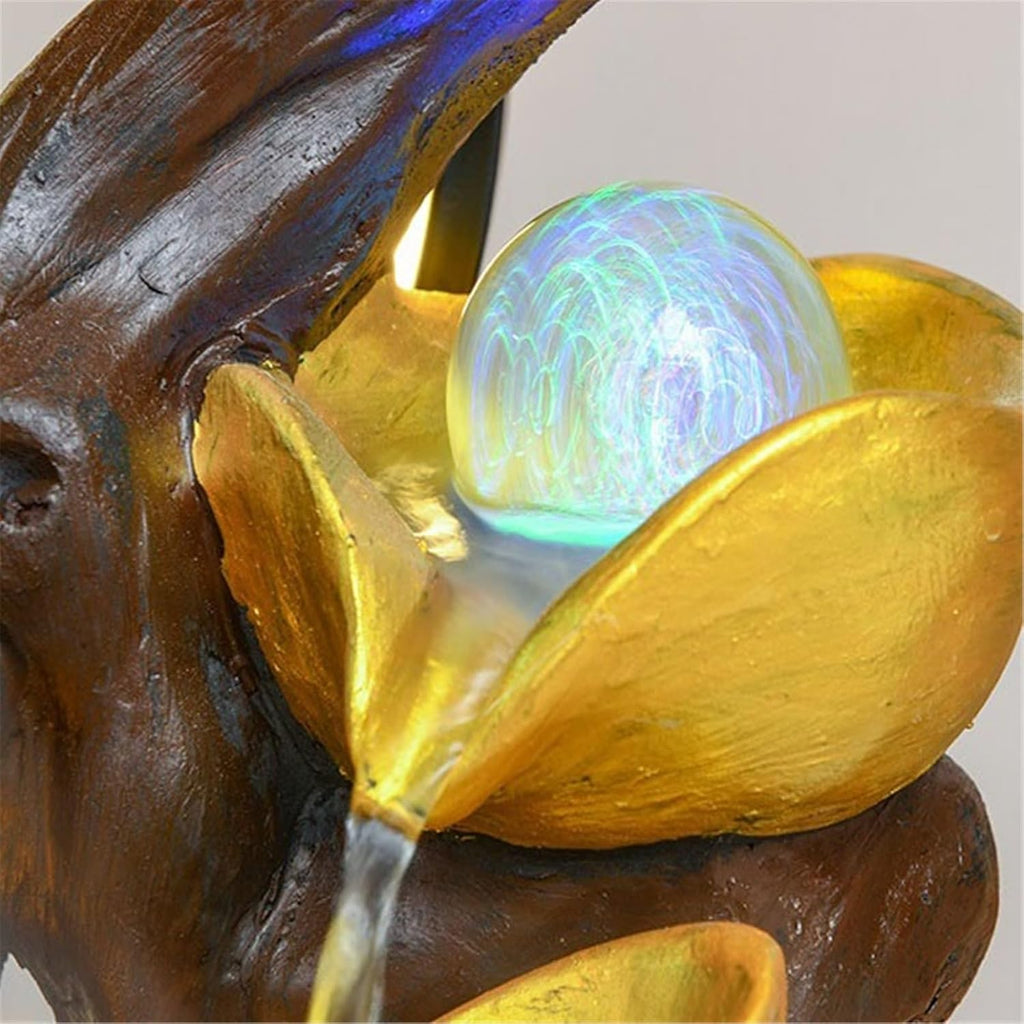 Tabletop Fountain Rockery Fountain Desktop Fountain Circulating Water Decoration for Bedroom Office