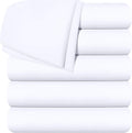 Utopia Bedding Flat Sheets - Pack of 20 - Soft Brushed Microfiber Fabric - Shrinkage & Fade Resistant Top Sheet - Easy Care (Full, White)