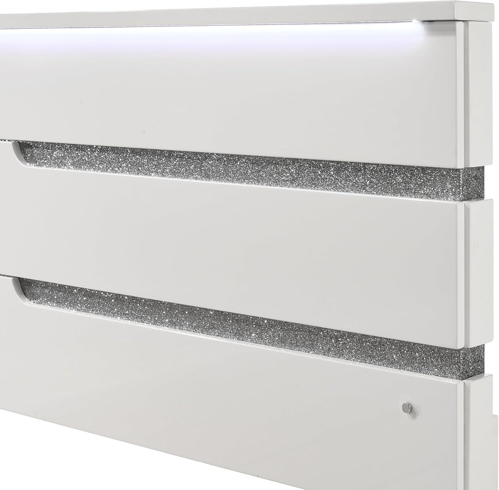 New Classic Furniture Paradox Wood Queen Bed, White