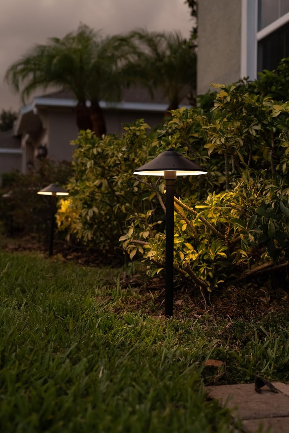 VOLT 12V Brass (Black) 6 Spotlight 3 Path Light LED Landscape Lighting Starter Kit with 150W Low Voltage Transformer