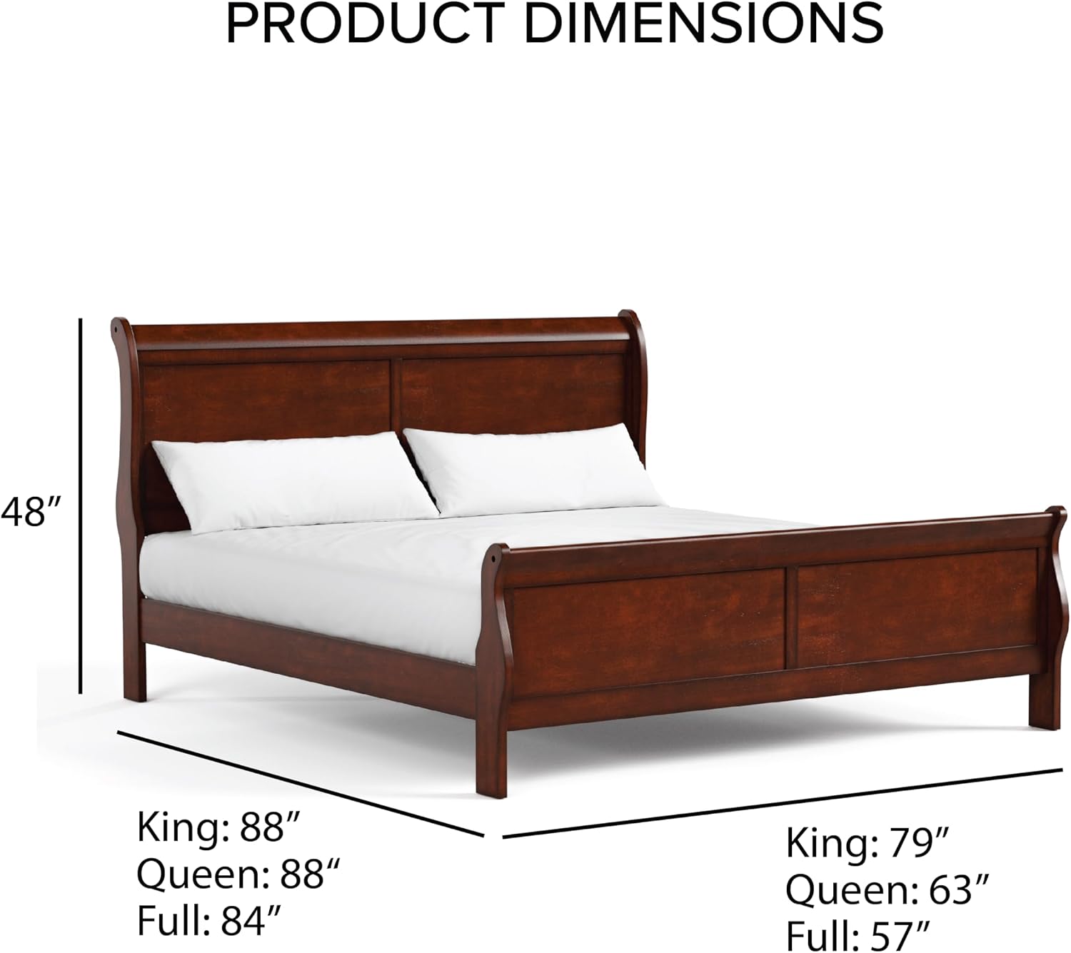 Furniture of America Arabella Traditional Solid Wood 5 Piece Bedroom Set with King Bed Frame, Nightstands, Dresser with Mirror, Storage and Organization, Bedframe Box Spring Needed, White