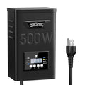 HIBOITEC 500W Low Voltage Landscape Transformer, Outdoor Lighting Transformer with Photocell Sensor and Timer, 120V AC to 12V/15V AC Weatherproof Transformers for Spotlights Path Lights