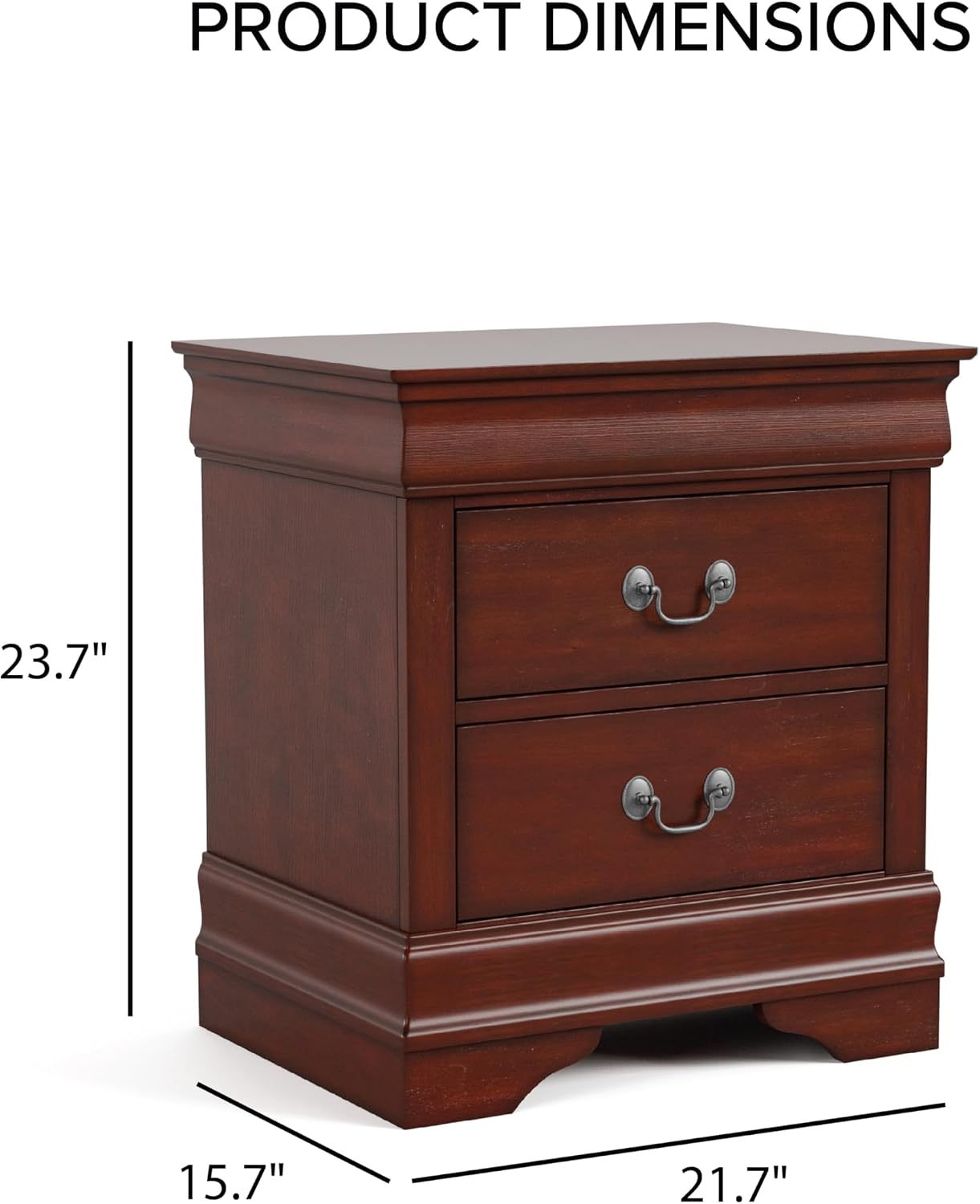 Furniture of America Arabella Traditional Solid Wood 5 Piece Bedroom Set with King Bed Frame, Nightstands, Dresser with Mirror, Storage and Organization, Bedframe Box Spring Needed, White