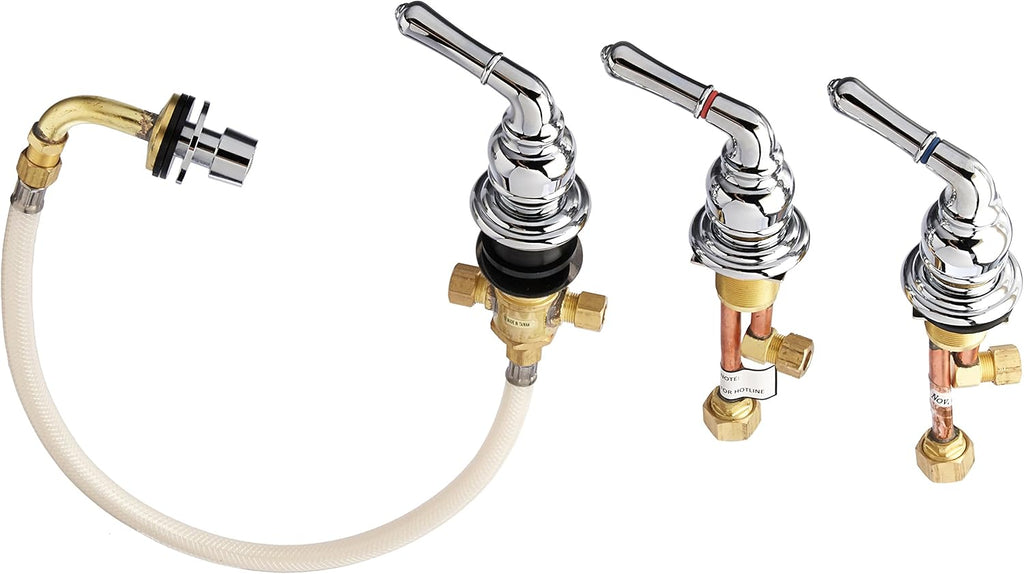 Kingston Brass KB321 Magellan Triple Handle Bidet Faucet with Magellan Lever Handles, Polished Chrome