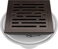 Delta Faucet 4 Inch Tile-In Square Shower Floor Drain Oil Rubbed Bronze, Shower Drain Kit, Square Shower Drain, Chrome Shower Drain, Shower Floor Drain, Venetian Bronze DT062412-RB
