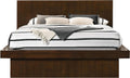 Coaster Home Furnishings Jessica Contemporary 5-Piece Bedroom Set Queen Size LED Panel Bed Frame 43-inch Headboard Cappuccino 200711Q-S5