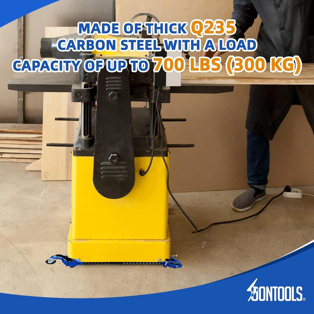 SoonTools Mobile Base with Swivel Wheels, Adjustable Heavy Duty Mobile Base, 700 lbs Capacity，Industrial Rolling Tool Stand for Large Tools, Machines, Bandsaw, Power Tools