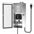 GOODSMANN Low Voltage Transformer 300W Replaceable Mode Panel 120V AC to 12V or 15V AC Multi Tap Stainless Steel Outdoor Landscape Lighting Transformer Weatherproof with Photocell Sensor