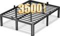 VIPSHOW 12 Inch King Heavy Duty 3500 lbs Bed Frame with Round-Corner Legs & Anti-Squeak Design – Quick Assembly Metal Platform, No Box Spring Needed