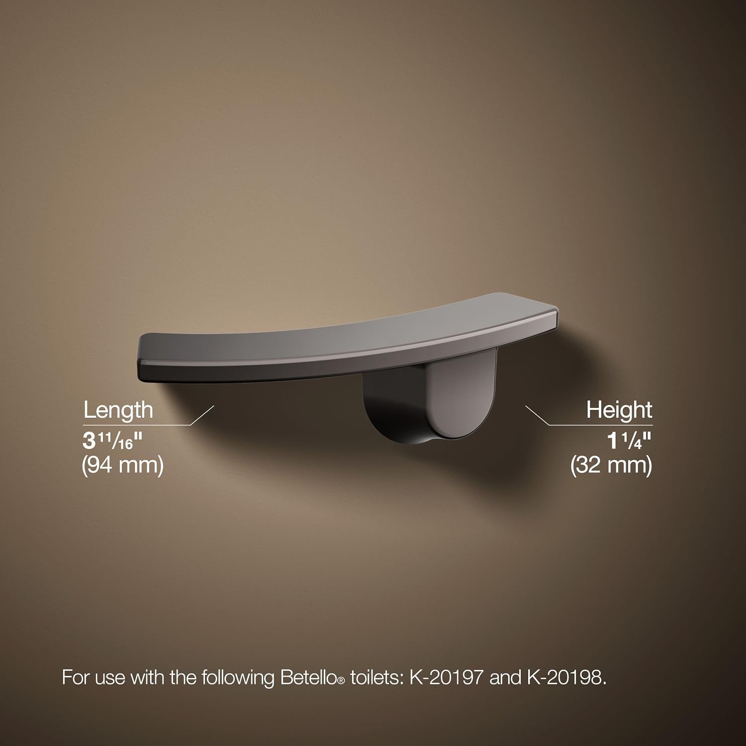 Kohler 21261-L-TT K-21261-L-TT BETELLO Trip Lever, Left-Hand, Titanium, Vibrant French Gold
