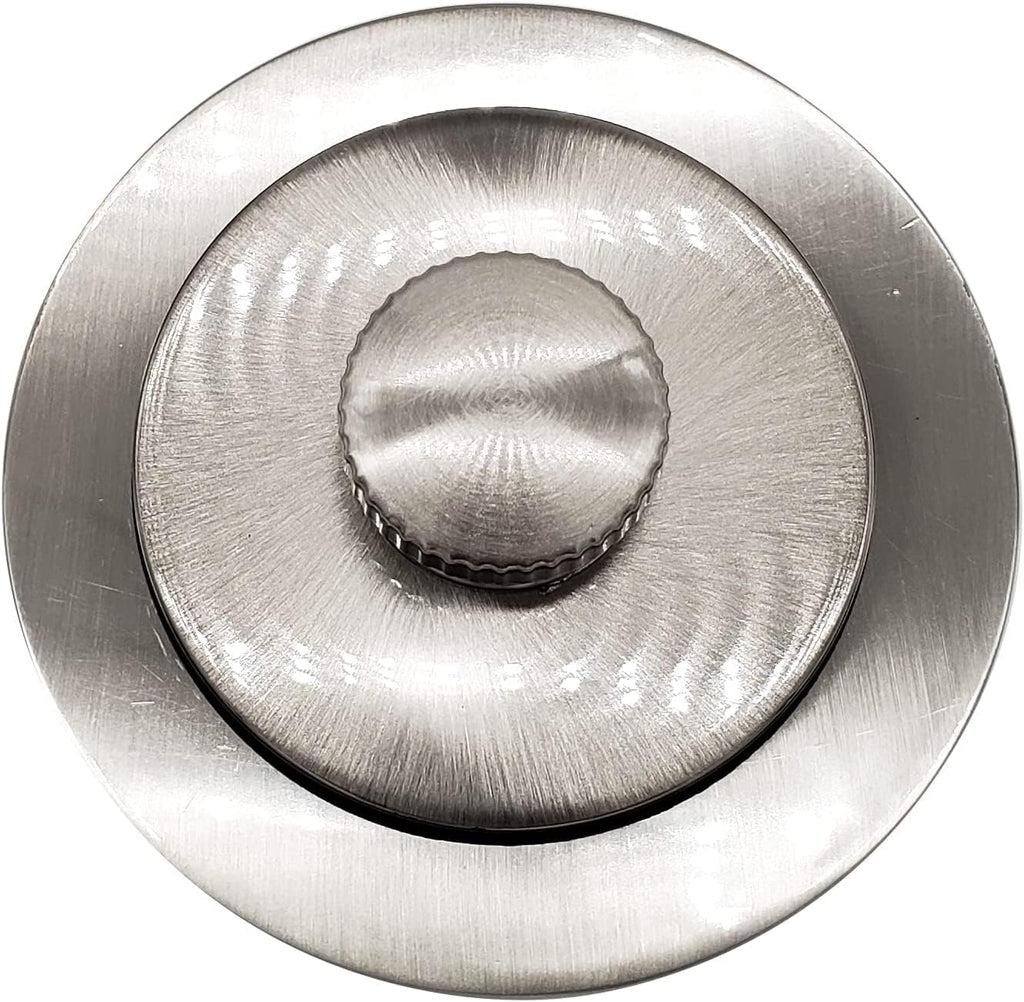 Westbrass 22-1/2' Twist & Close Bath Waste & Overflow with No-Hole Faceplate, Satin Nickel, D3221HK-07