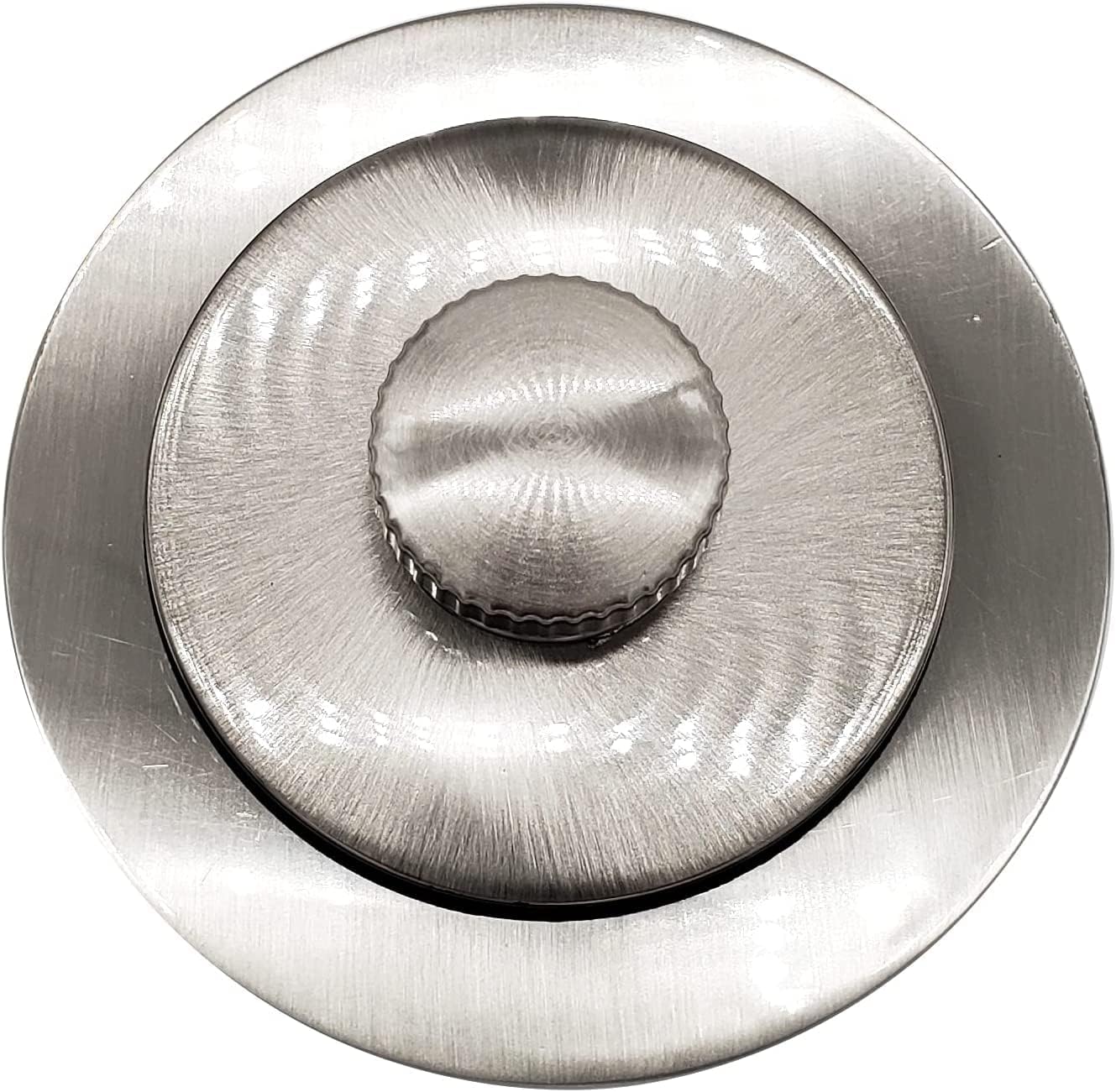 Westbrass 22-1/2' Twist & Close Bath Waste & Overflow with No-Hole Faceplate, Satin Nickel, D3221HK-07