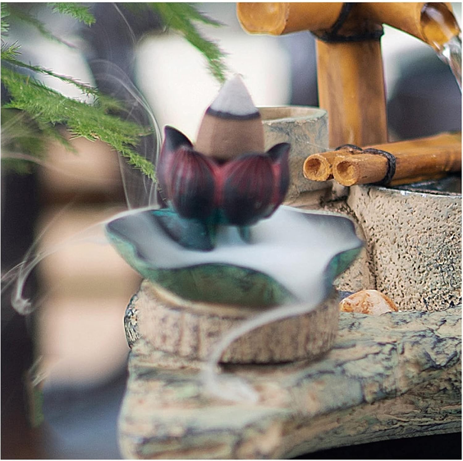 Tabletop Fountains Tabletop Fountain Desktop Landscape Water Fish Tank Living Room Desk Creative Landscaping Fountain Decoration Ornaments 11 Inch Zen Meditation Indoor W