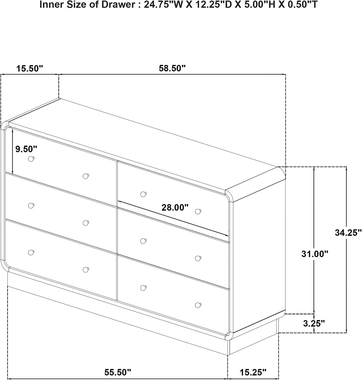 Coaster Home Furnishings - Cavelle - Wood - 4-Piece Bedroom Set with Panel Bed, Metal Knobs, and Upholstered Headboard - Bedroom - Queen Size - Black - 223661Q-S4