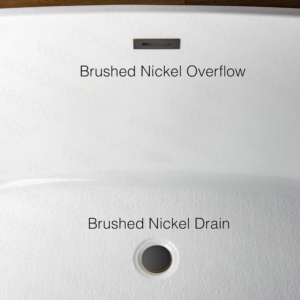 WOODBRIDGE B1412-ORB-Drain &O Bathtub, Oil Rubbed Bronze (B1412 -ORB-Drain &O)