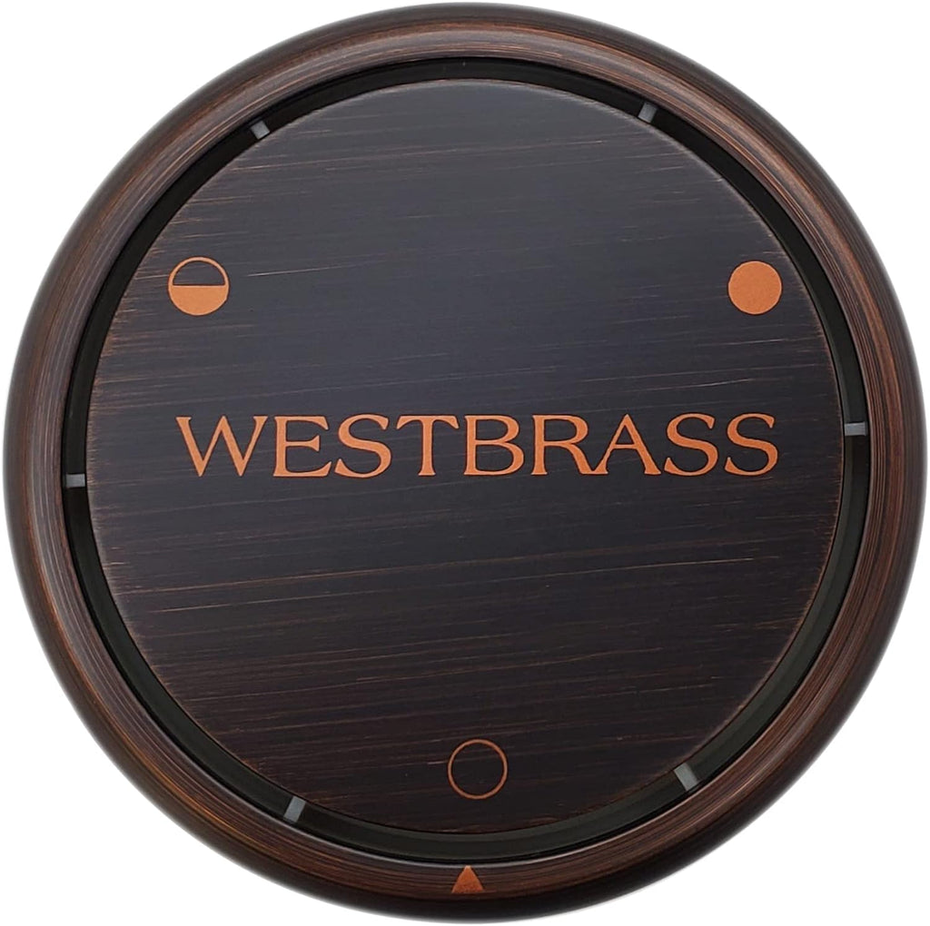Westbrass D493CHM-5-12A Universal Patented Deep Soak Round Replacement 2-Hole Bathtub Overflow Cover for Full and Over-Filled Closure, Antique Bronze (5-Pack)