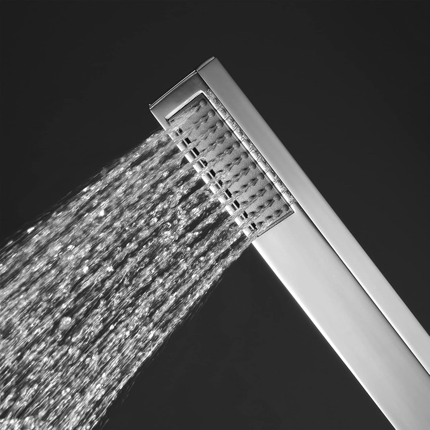 Shower Slide Bar with Handheld Shower, 304 Stainless Steel Slide Bar Adjustable Holder with 59 Inch Shower Hose Wall Mounted Slide Bar Holder Set,Chrome (Chrome)
