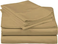 Cotton Home- 5 Pieces Split King Size Beige Color Sheet Set – Soft Quality Luxury 18 Inch Deep Pocket & Bedding Set with Flat Sheet, Fitted Sheet, 2-Pillow Covers(20' x 30') Inches