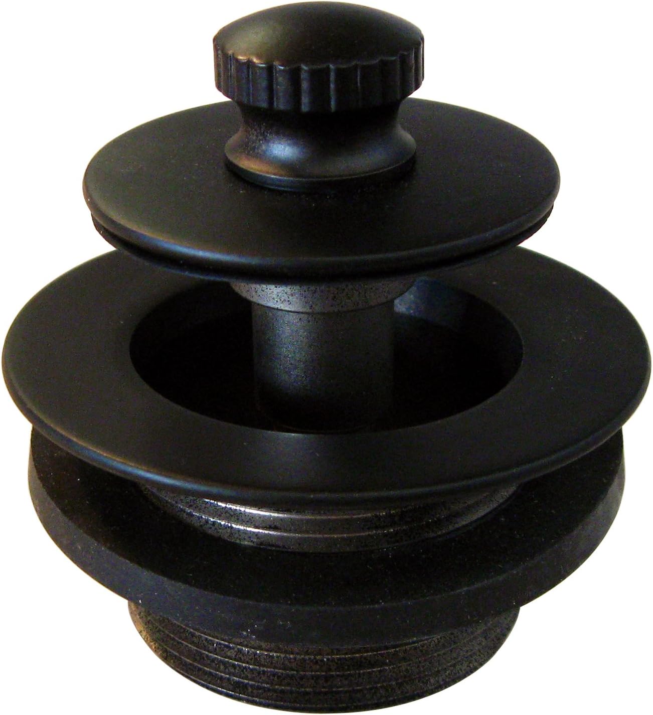 Westbrass 22-1/2' Twist & Close Bath Waste & Overflow with No-Hole Faceplate, Oil Rubbed Bronze, D3221HK-12