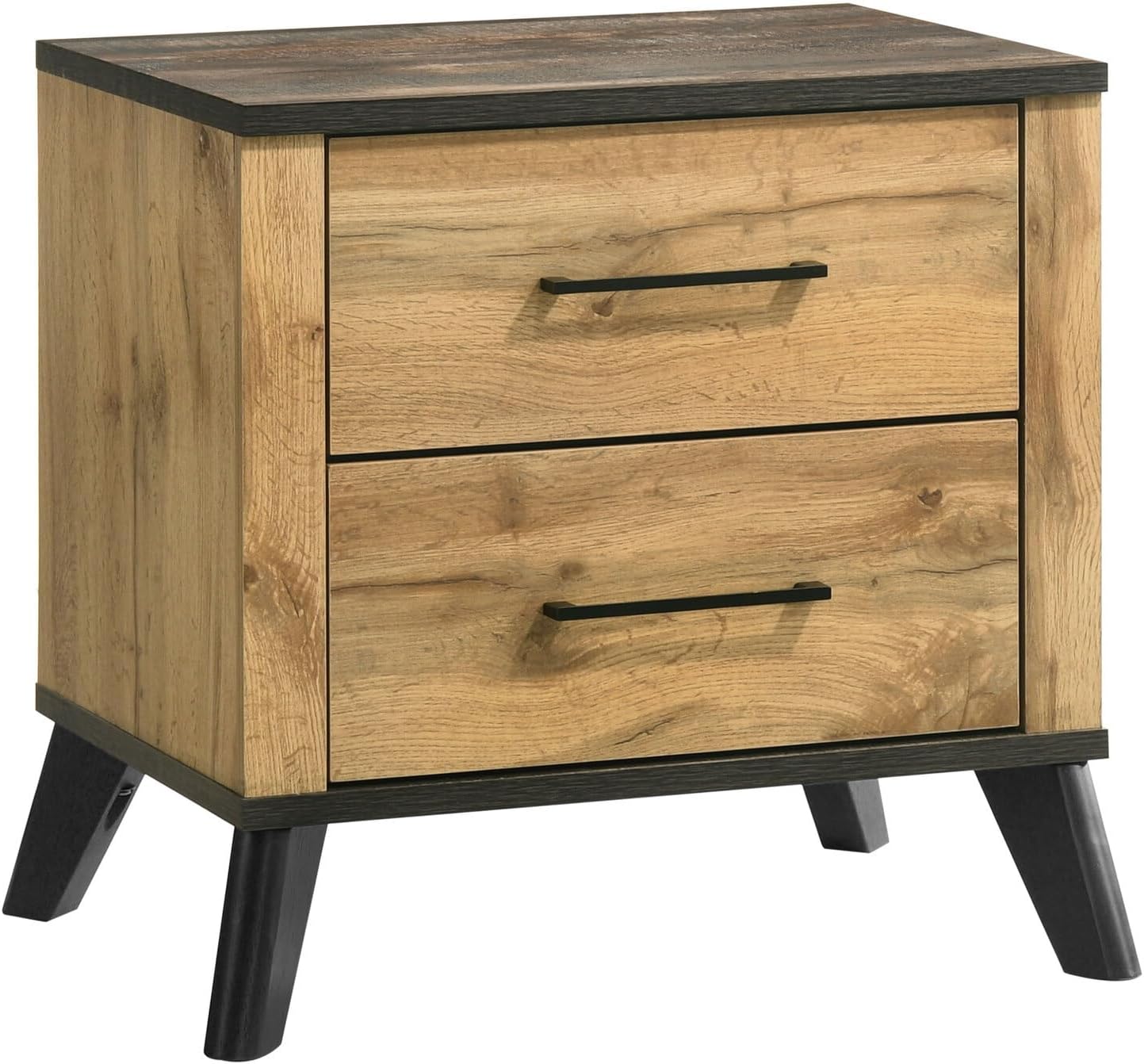HomeStock Beauty 5-Piece Eastern King Bedroom Set Natural Pine