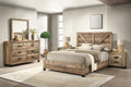 Kings Brand Furniture Biloxi Farmhouse Classic 5-Piece Bedroom Set - Bed Frame with Headboard, Dresser, Mirror and 2 Nightstand (Queen)
