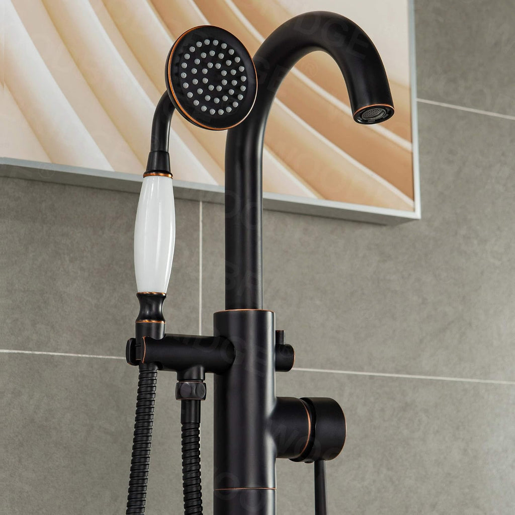 WOODBRIDGE 67' BTS1609-ORB-Drain &O Bathtub &F0010ORBVT-Faucet, Oil Rubbed Bronze