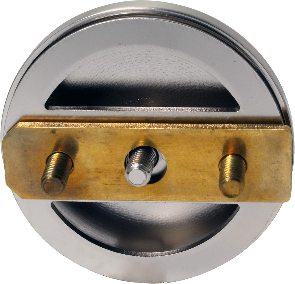 Westbrass A326HBJ-07 25' Brass Bath Waste & Overflow Assembly with European Tip-Toe Drain Plug and Illusionary Faceplate, Satin Nickel