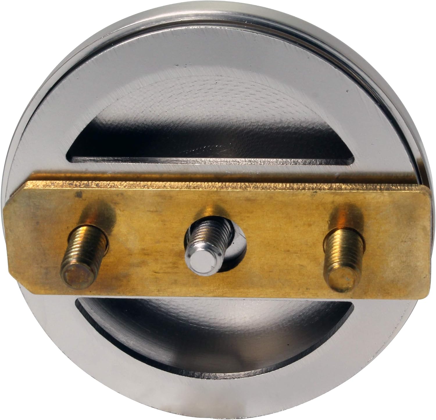 Westbrass A326HBJ-07 25' Brass Bath Waste & Overflow Assembly with European Tip-Toe Drain Plug and Illusionary Faceplate, Satin Nickel