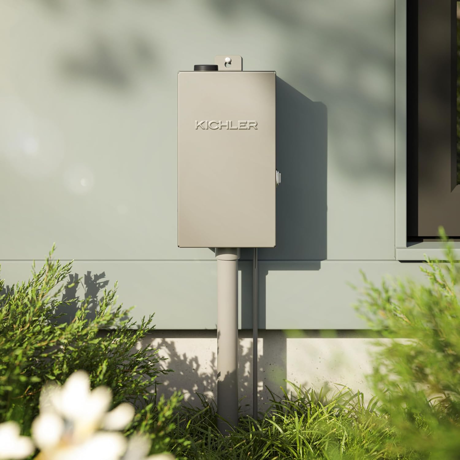 Kichler Smart Control Transformer, Low Voltage Landscape Lighting Transformer, 300 Watt Capacity, Stainless Steel, (7.4' W x 6' H x 13.78' L), 15SCT300SS